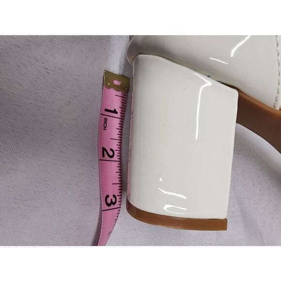 WOJWSKI Women's Size 11 Heels Sandals Open Toe Pearls Platform Heeled Sandals - Picture 9 of 10